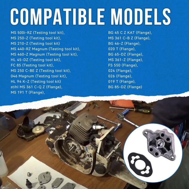 SeDeplacer 5910-850-4207 Tool Test Flange/Vacuum Teste Compatible with Stihl MS460, MS361, MS191, MS210, MS250, MS440, MS500i, MS660, MS360, 090, 090AV, 020T, 046, 024, 026, Replaces 5910-890-1200 - Image 3
